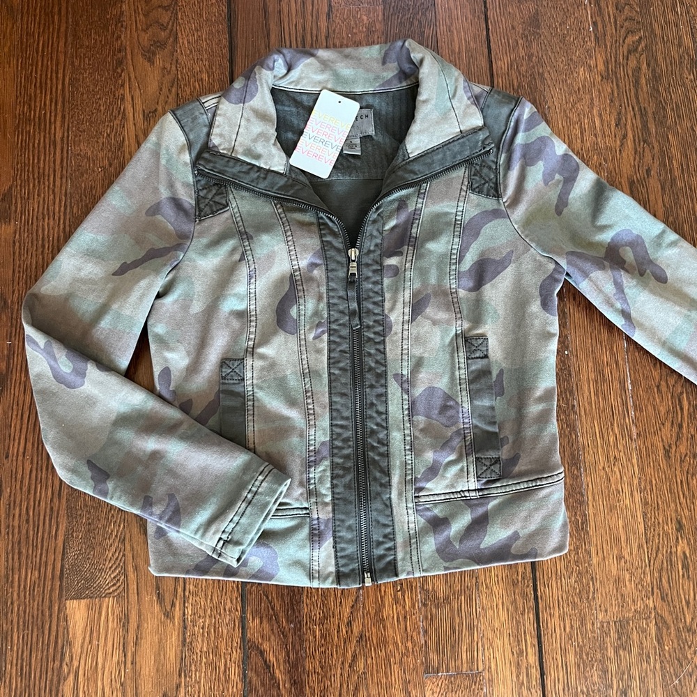 Marrakech Sueded Camo Jacket, size S, NWT  from Evereve